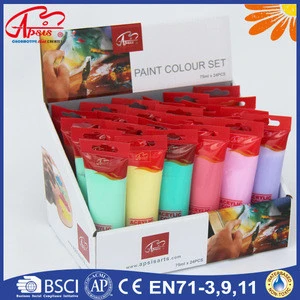 wholesale 24colors 200ml acrylic paint for plastic