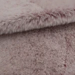 wholesale 360gsm two tone fake rabbit fur polyester plush long pile fabric