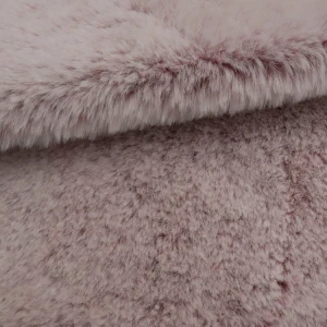 wholesale 360gsm two tone fake rabbit fur polyester plush long pile fabric