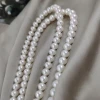 Wholesale 8mm high quality natural white freshwater pearl exquisite jewelry accessories materials