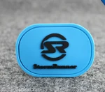 Wholesale cheap t-shirt silicone heat transfer label patch made by molding machine