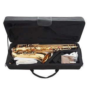 Wholesale Chinese made good quality Sinomusik Golden Eb Alto Saxophone