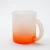 Import Wholesale colorful frosted beer sublimation gradient color frosted mugs 11 oz sublimation mug from China