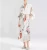 Import Wholesale Custom Floral Printed Kimono Robes Long Women Sleepwear Satin Bathrobes Silk Robes Lady from China