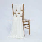Wholesale Factory Price Wedding Decorative Chiffon Sash Chair Cover