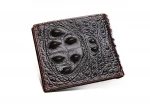 Wholesale Fashion Cash Pocket Purse First Layer Cowhide Crocodile Pattern Men's Credit Card Wallet