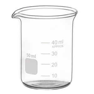 Wholesale  Flat Bottom Round Heat Resistant Glass Mug Chemistry Laboratory School study Measuring Beaker