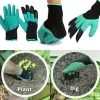 Wholesale Garden Gloved 4 ABS Plastic Garden Rubber Gloved With Claws For Digging Planting Gardening Gloved