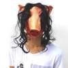 Wholesale Halloween Mask Latex, Pig Head Cap Halloween Festival Party Fancy Pig Face Masquerade Masks with Hair/
