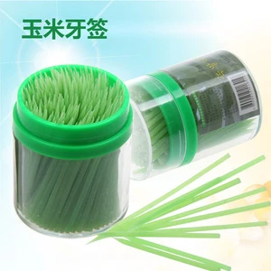 Wholesale Healthy Biodegradable Bamboo Corn Starch Toothpick Disposable Toothpick
