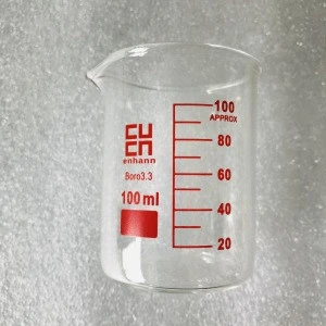 Wholesale high quality 100ml Glass Beaker With Scale for Lab Teaching Laboratory School Hospital