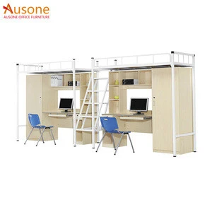 Wholesale High Quality Double Bed Heavy duty Steel adult metal bunk bed