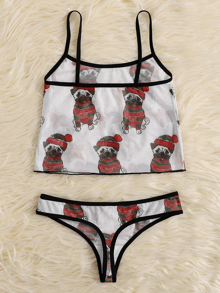 Wholesale High Quality Luxury Mesh Bikini Matching Female Women Panties And Bra Christmas Top Bikini Set