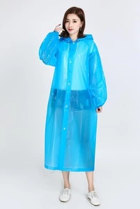 Wholesale Hot Sale Adult Cute Travel Juniors Transparent Long Waterproof Pullover Yellow Raincoat