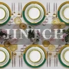 Wholesale luxury cheap crockery dinnerware bone china kitchenware ceramic tableware sets