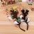 Import Wholesale merry christmas women hair accessories hair bands gold deer horn head hoop from China