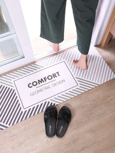 Wholesale Oil-proof PVC Leather Kitchen Floor Mat With Super Eco-friendly Waterproof Non-slip Doot mat