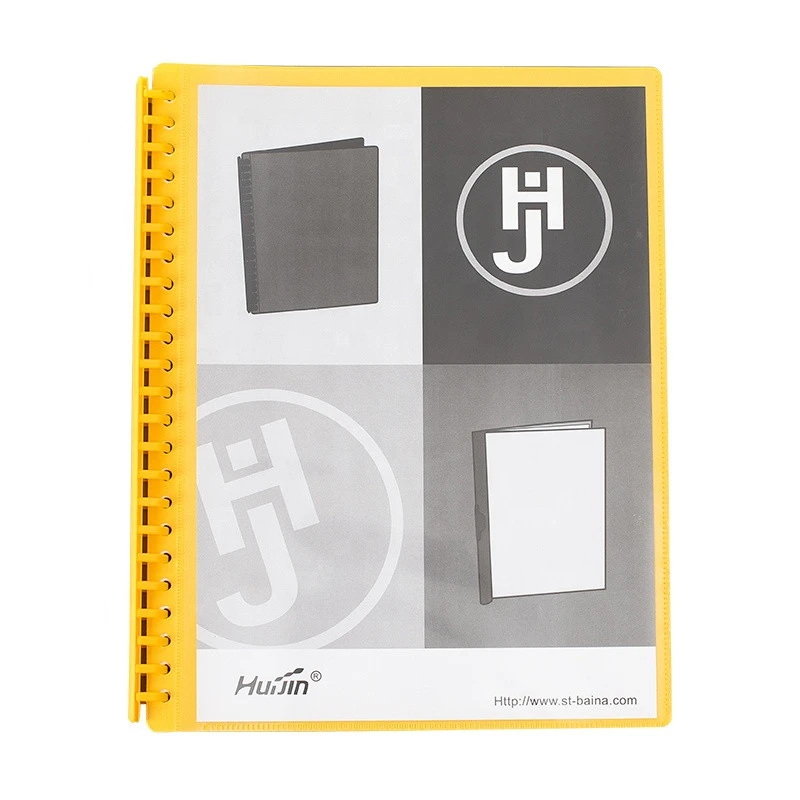Wholesale Plastic Spiral Clear Book Display Book 10 20 30 40 Pocket File Folder