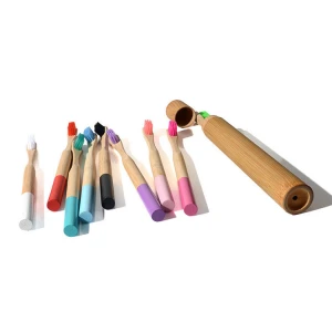 Wholesale Private Label Oral Clean bamboo toothbrush bamboo products with craft box packing