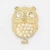Import Wholesale rhinestone pearl owl metal label zinc alloy metal tag for clothing from China