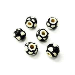 Wholesale small sport ceramic beads for crafts and jewelry making, Sport shaped small jewelry ceramic bead