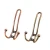 Import Wholesale stock cheap furniture hardware 6colors zinc alloy metal coat clothes hooks from China