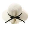 Wholesale Summer Lady Flat Brim Straw Hat Body Wide Brim Sun Cheap Beach Hat ,fedora beach Paper women straw hat