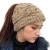 Import Wholesale Winter Soft Oversized Ponytail Knitted Womens Beanie Solid Ribbed Hats Cap from China