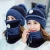 Import Wholesale Women Knitted Warm Ski Winter Slouchy Outdoor Acrylic Beanie Thickened Fur Pom Balls Cap Scarf Collar Hat Glove Sets from China