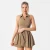 Import Wholesale Womens High-End Tennis Dress V-Shape Cross-Border Lulu Tennis Skirt Suit Chest Pad Outdoor Sports Womens Gym Sets from China