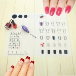 Wholesales Customization Silicone Nail Stamping Mat Pad Manicure Tool Pad