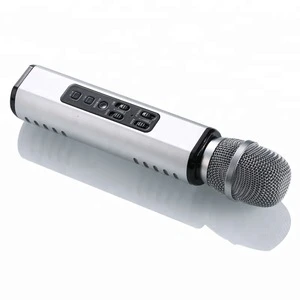 wireless portable microphone stereo bluetooths speaker karaoke microphone for KTV, conference meeting etc.