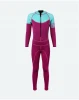 Women sexy 3mm Neoprene Long Sleeve Long Leg one-piece Full Body Wetsuits with Back Zip for Swimming Diving Snorkeling Surfing