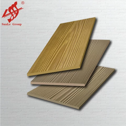 Wood Grain Fiber Cement Board 8mm siding panels exterior wall/facade board