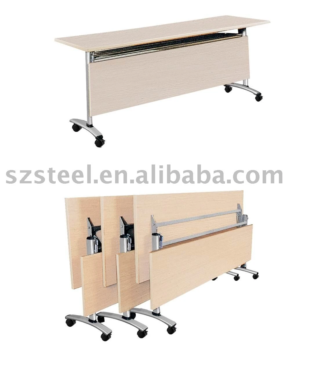Wooden Foldable Training Table /folding table desk