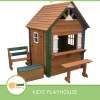 Wooden Kids Cubby Small Playhouse with Outdoor Furniture