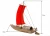Import Wooden ship model boat model  with cedar for home decoration Jiangnan fishing boat from China