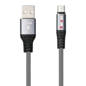 XANUAN 1m Micro USB Charging Cable USB 2.0 A Male to Micro Nylon Braided Cords with Aluminum shell CE ROHS