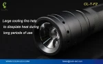 XPG2-R5 350lm Zoomable led flashlight torch with 1x18650 li-ion battery or 3xAAA dry battery