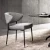 Import YC-AJ003 elegant iron fabric  metal armless dining restaurant chair from China