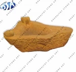 Yellow Sandstone Unique Triangle Decor Bird Bath Design