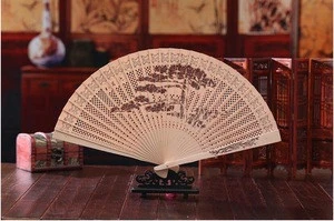 YX364 High-grade boutique wood fan Wedding Invitation fans,bamboo folding fan