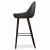 Import YY-016 Manufacturers supply modern leather upholstered covers bar stool chair with black metal frame from China