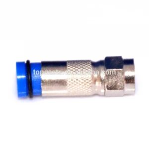 Zinc RG59/RG6 Compression RF Connector/F Connector waterproof