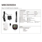 ZONGWAY Waterproof Odometer Speedometer With LCD Display Bike Speedometer Bicycle Cycling Computer MBCSDS004