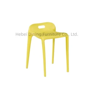Full Plastic Dining Chair With Low backrest