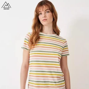 ODM OEM Custom Blank Printed Women's Ultrasoft T Shirts Tees For Casual Wear Premium Cotton Bamboo Fabric