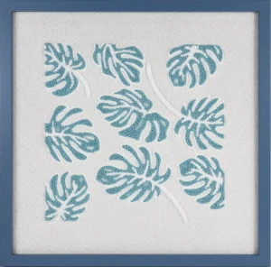 "Palm leaves"Tufted picture frame for living room and bedroom decor