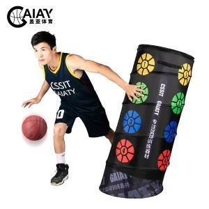 basketball training equipment to improve ball control foldable obstacle barrel training cone