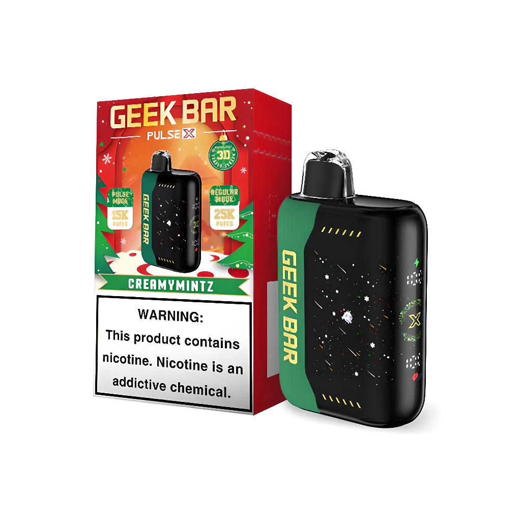 Buy Wholesale Geek Bar Pulse X 25k Christmas Edition Creamy Mintz  Disposable Vape With Fast Shipping To Estonia & Worldwide from VEG26 Vape  Technology Co., Ltd, France